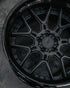Rohana RFG7 forged wheel in satin black, close-up