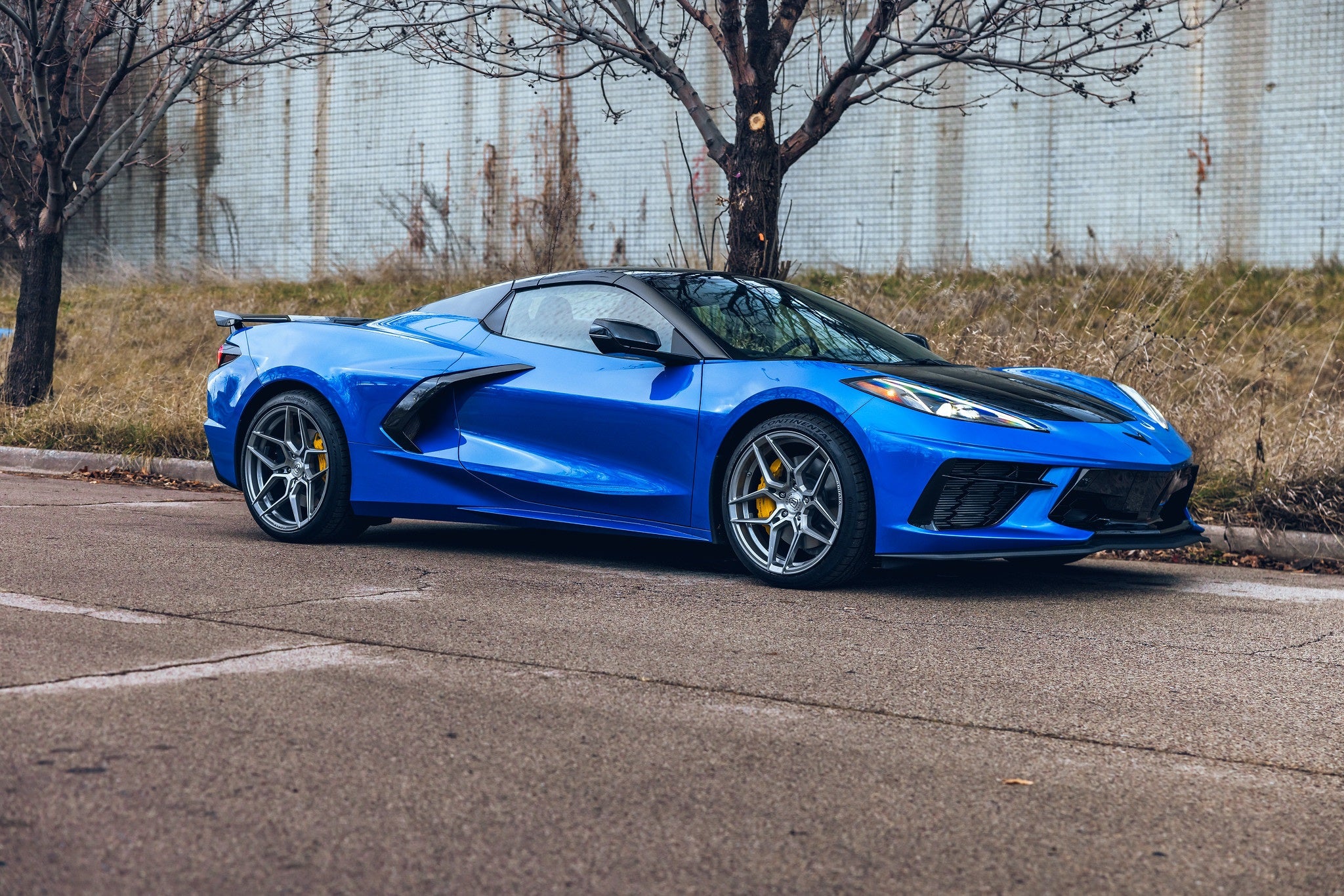 Rohana RFX11 Brushed Titanium C8 Corvette (20x9/21x12 Setup) Full Set