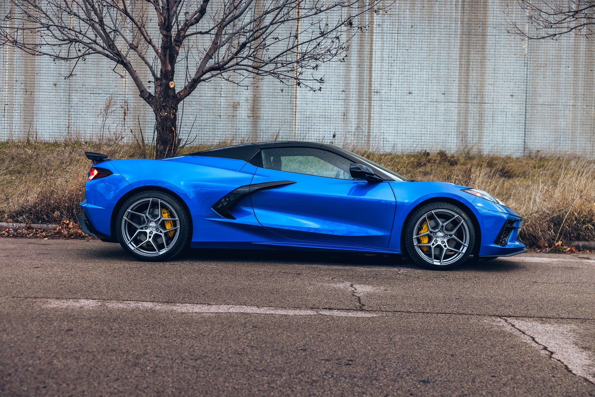 Rohana RFX11 Brushed Titanium C8 Corvette (20x9/21x12 Setup) Full
