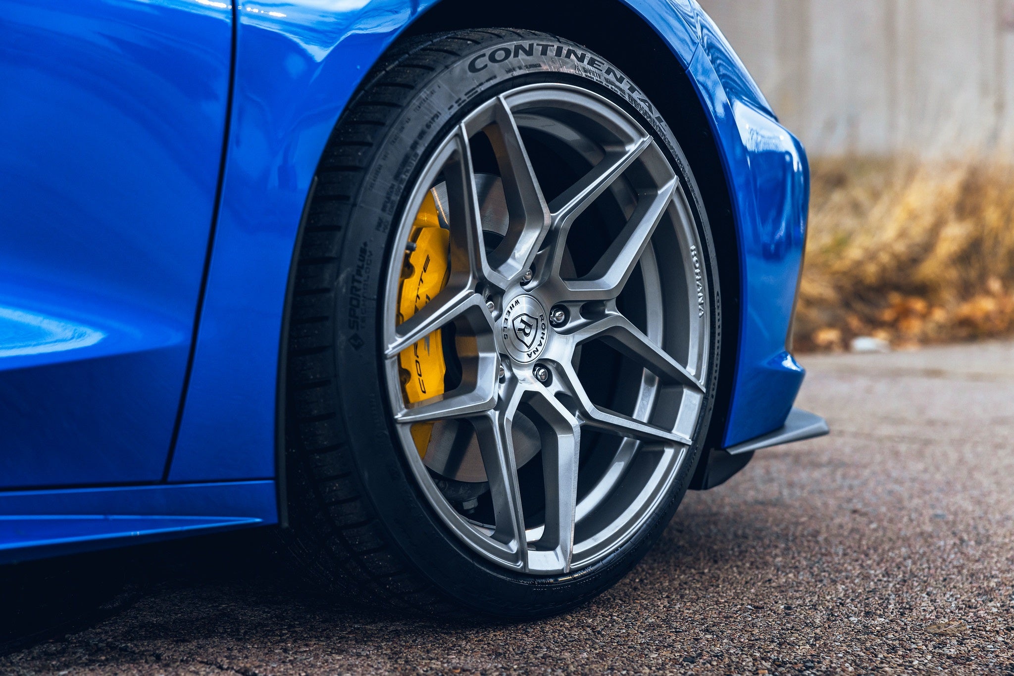 Rohana RFX11 Brushed Titanium C8 Corvette (20x9/21x12 Setup) Full Set