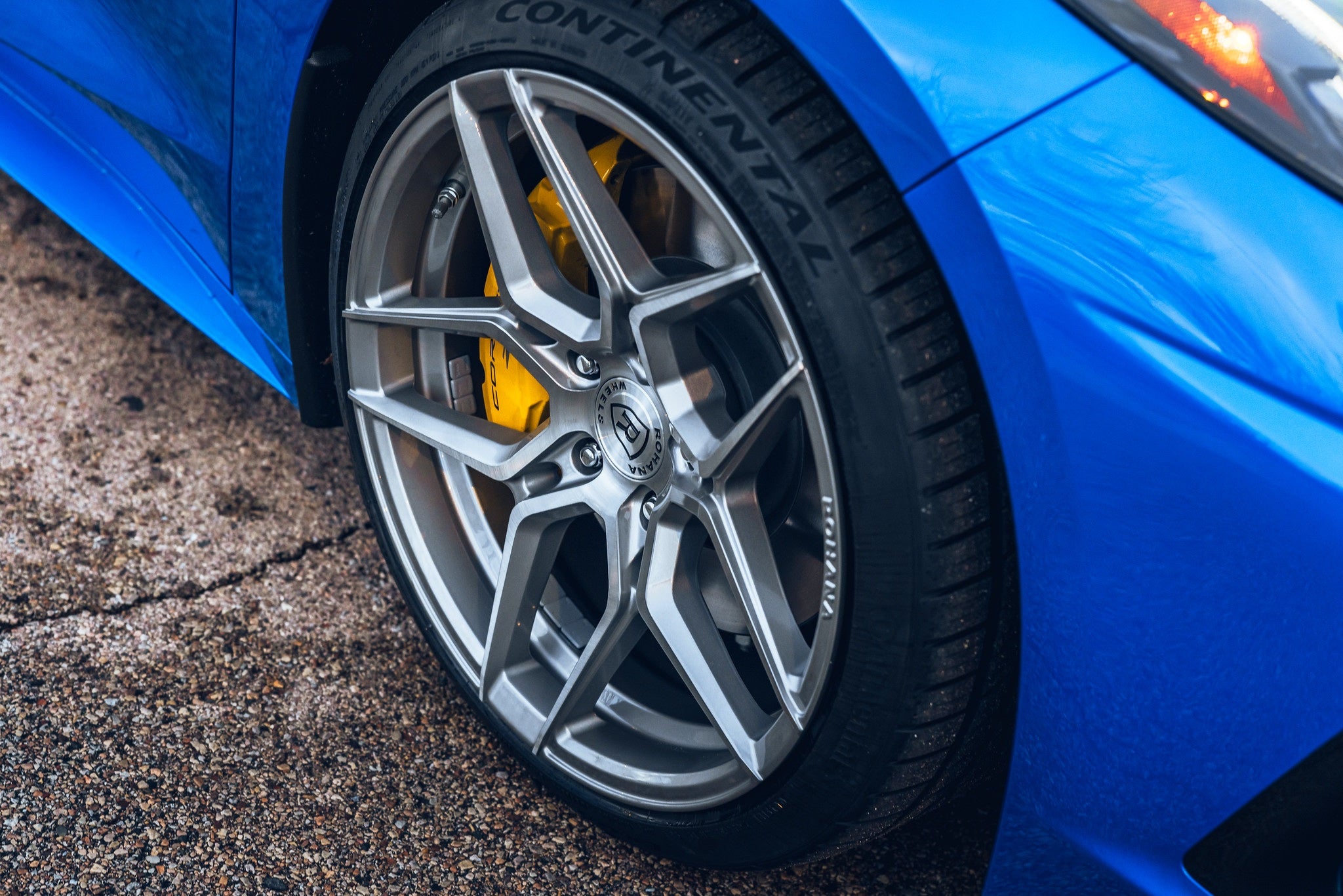 f h・limahana Rohana RFX11 Brushed Titanium C8 Corvette (20x9/21x12 Setup) Full