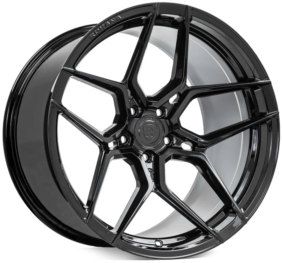 Rohana RFX11 Gloss Black C8 Corvette (19x8.5/20x12 Setup) Full Set