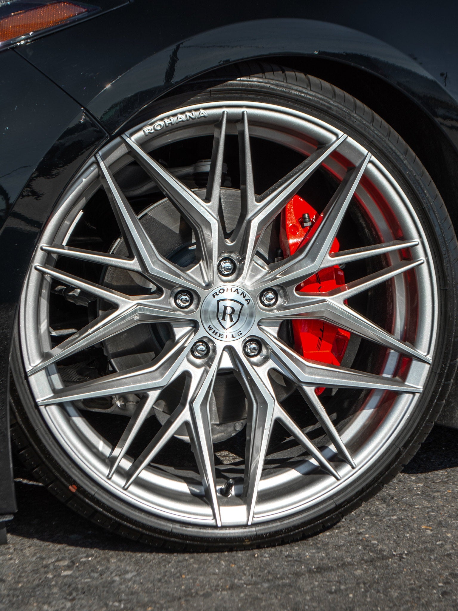 Rohana RFX17 Brushed Titanium C8 Corvette (20x9/21x12 Setup) Full