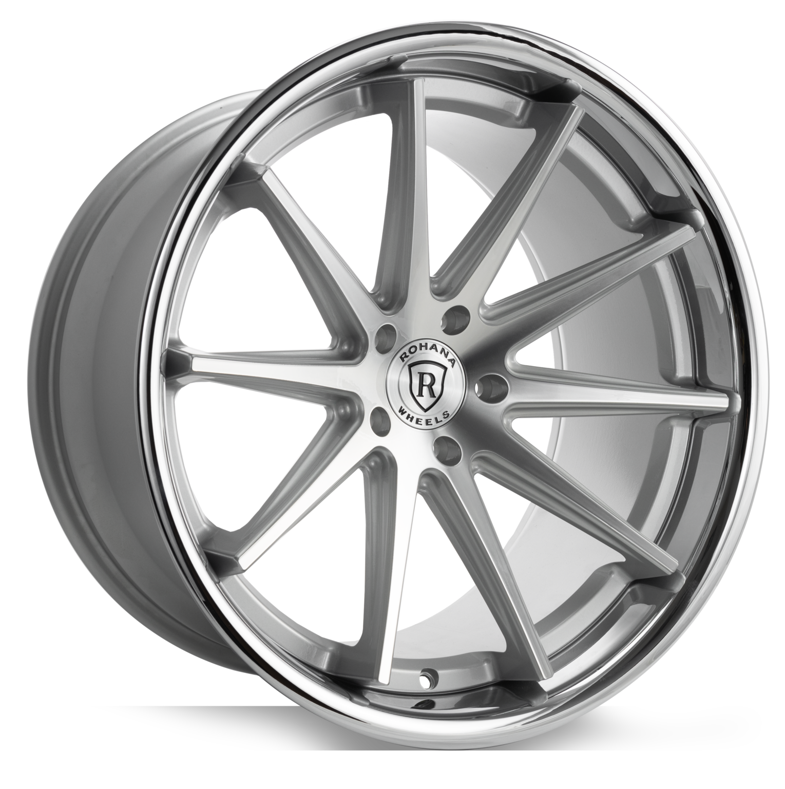 Rohana RFC10 | Machine Silver W/Chrome Lip | Rotary Forged