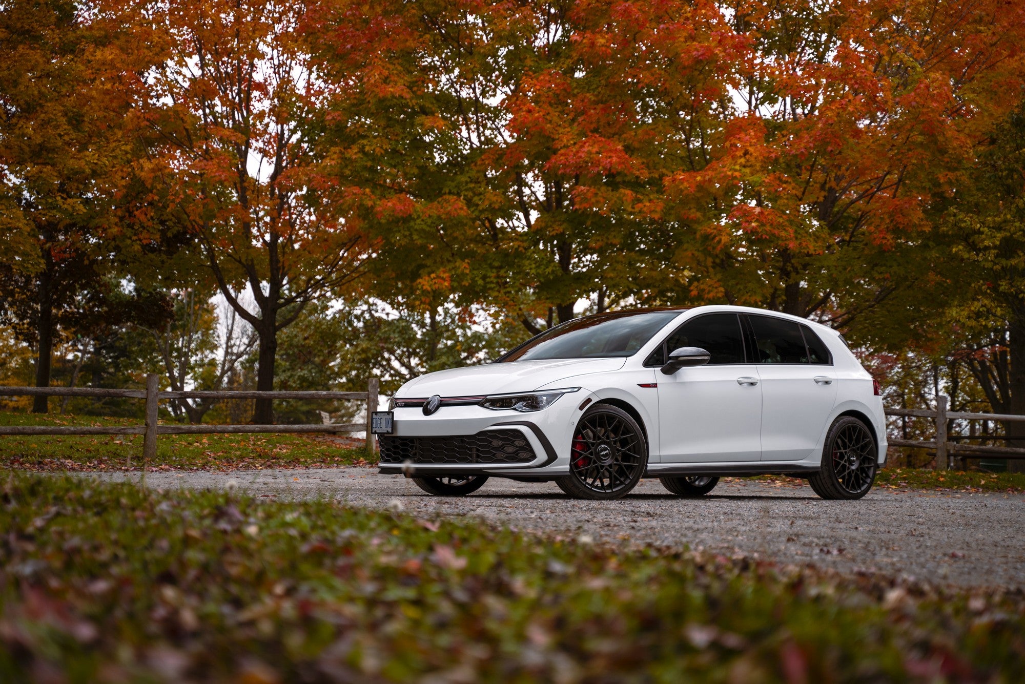 2020 VW Golf GTI Mk8 with Rotiform BLQ-C wheels in Matte Black