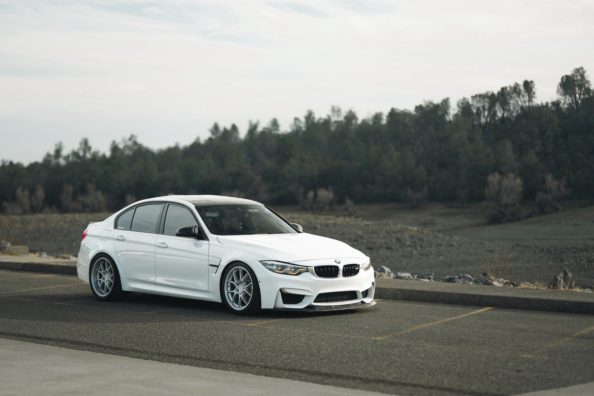 2018 BMW M3 with Rotiform LTN-J wheels in Matte Silver
