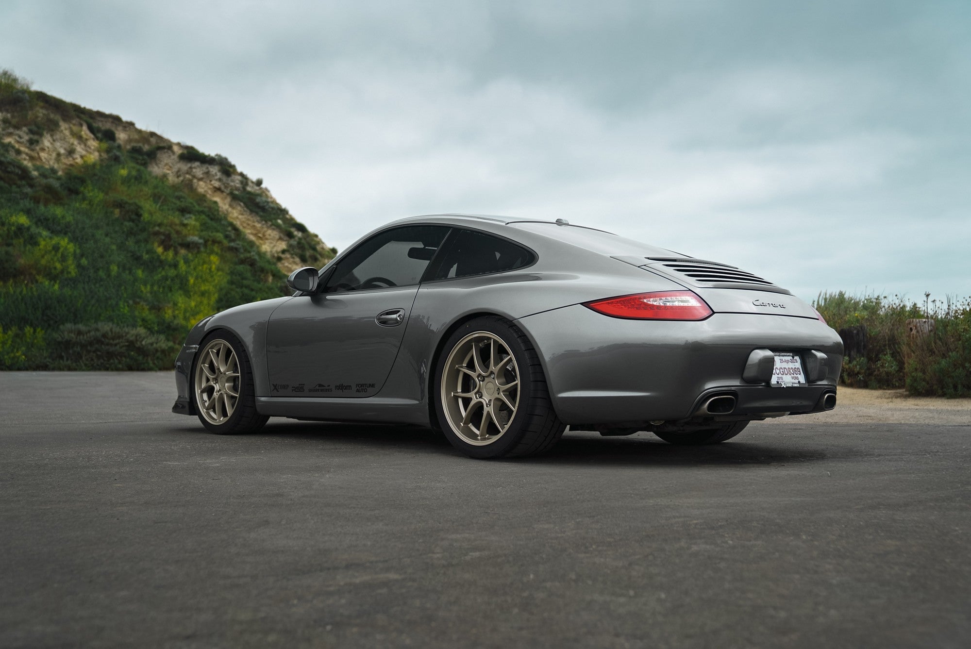 2012 Porsche 997 with Rotiform LTN-J wheels in Gloss Gold