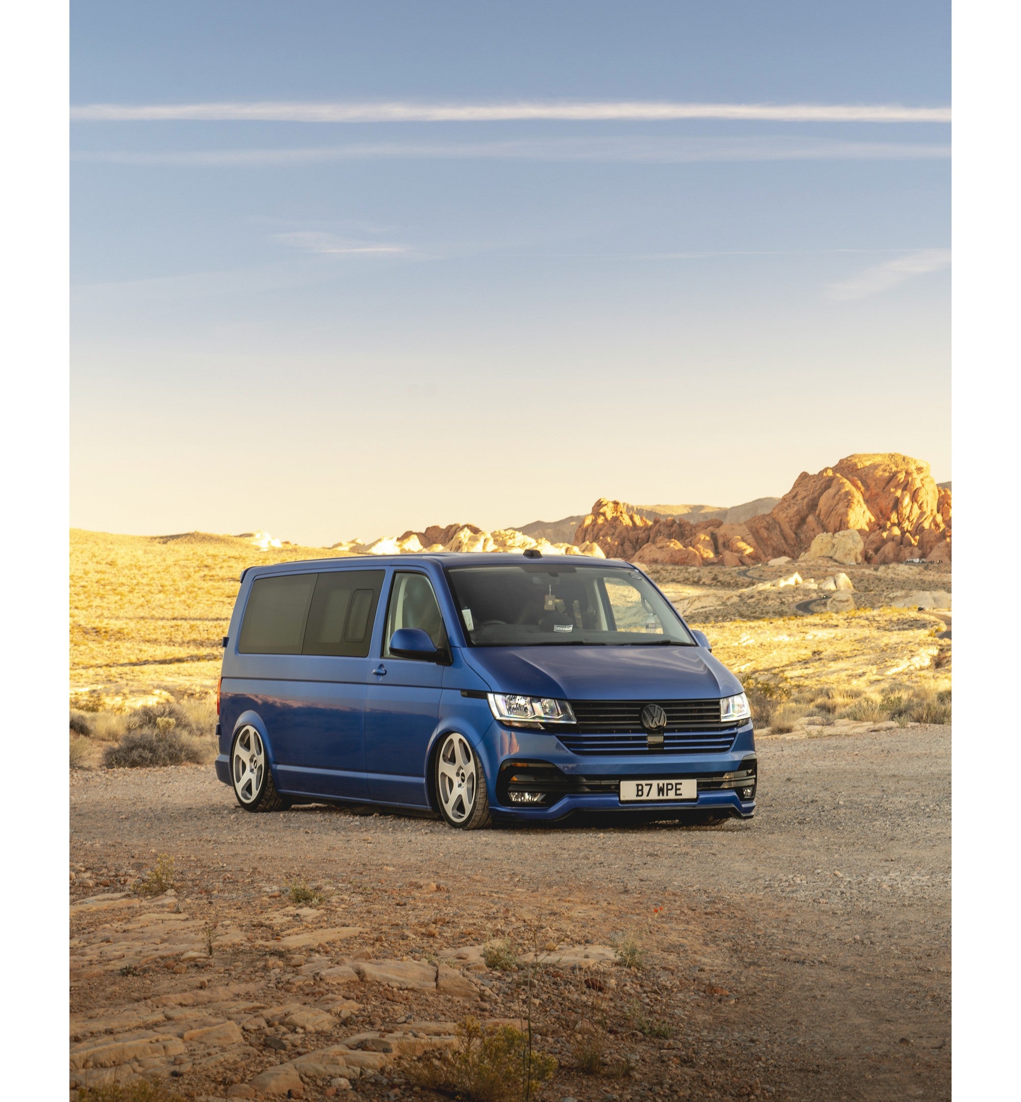 2021 VW Transporter with Rotiform NUE wheels in Gloss Silver w/ Machined Face