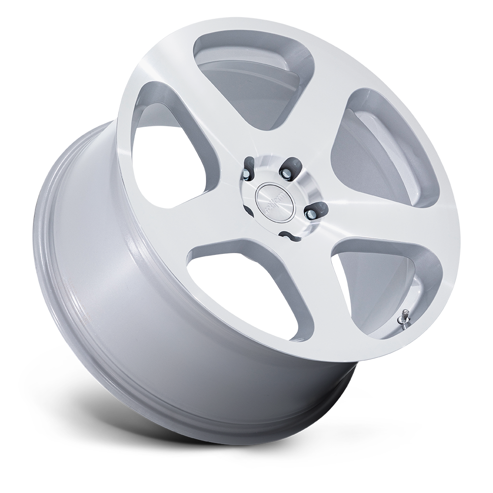 Rotiform NUE Gloss Silver w/ Machined Face wheel - view 2