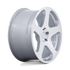 Rotiform NUE Gloss Silver w/ Machined Face wheel - view 3