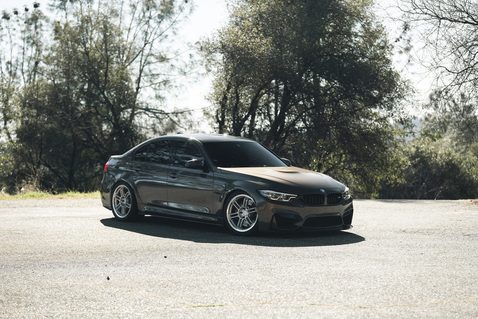 2014 BMW M3 with Rotiform RPS wheels in Matte Silver w/ Diamond Cut Li