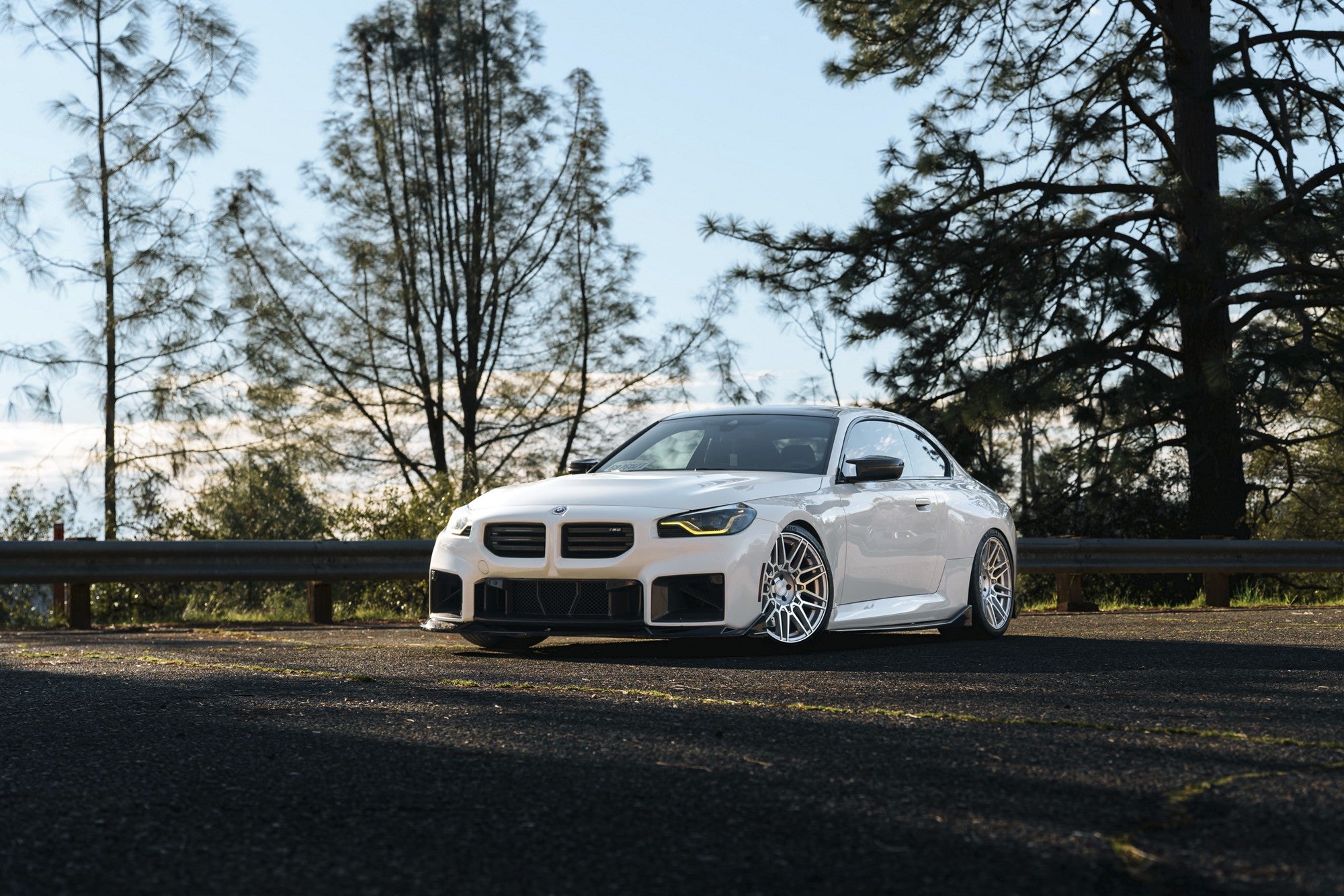 2021 BMW M2 with Rotiform TDX wheels in Silver w/ Machined Face