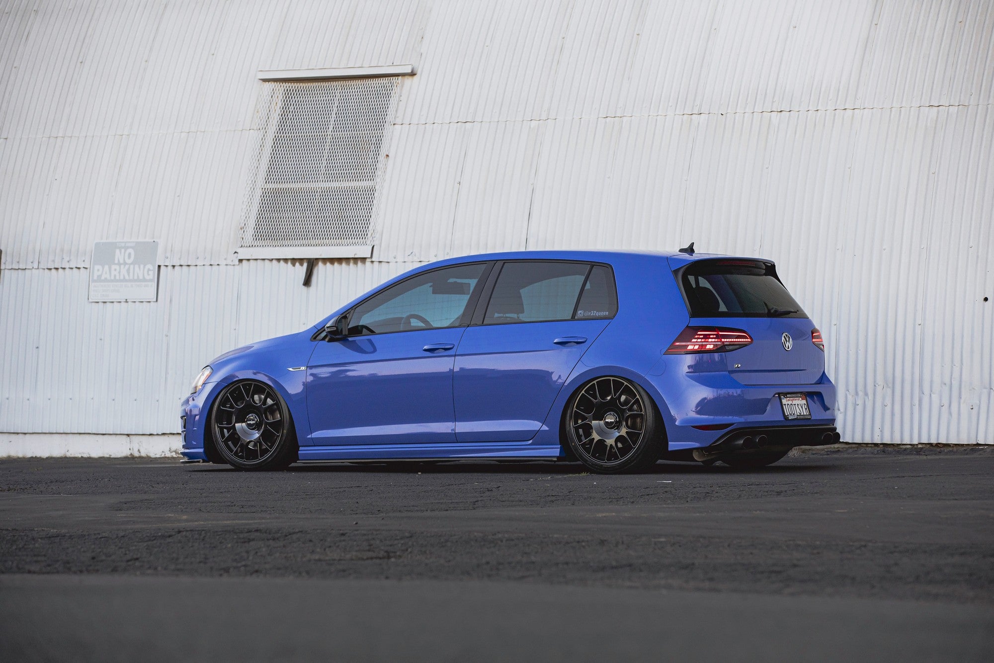 2017 VW Golf R with Rotiform TUF-R wheels in Glossy Black