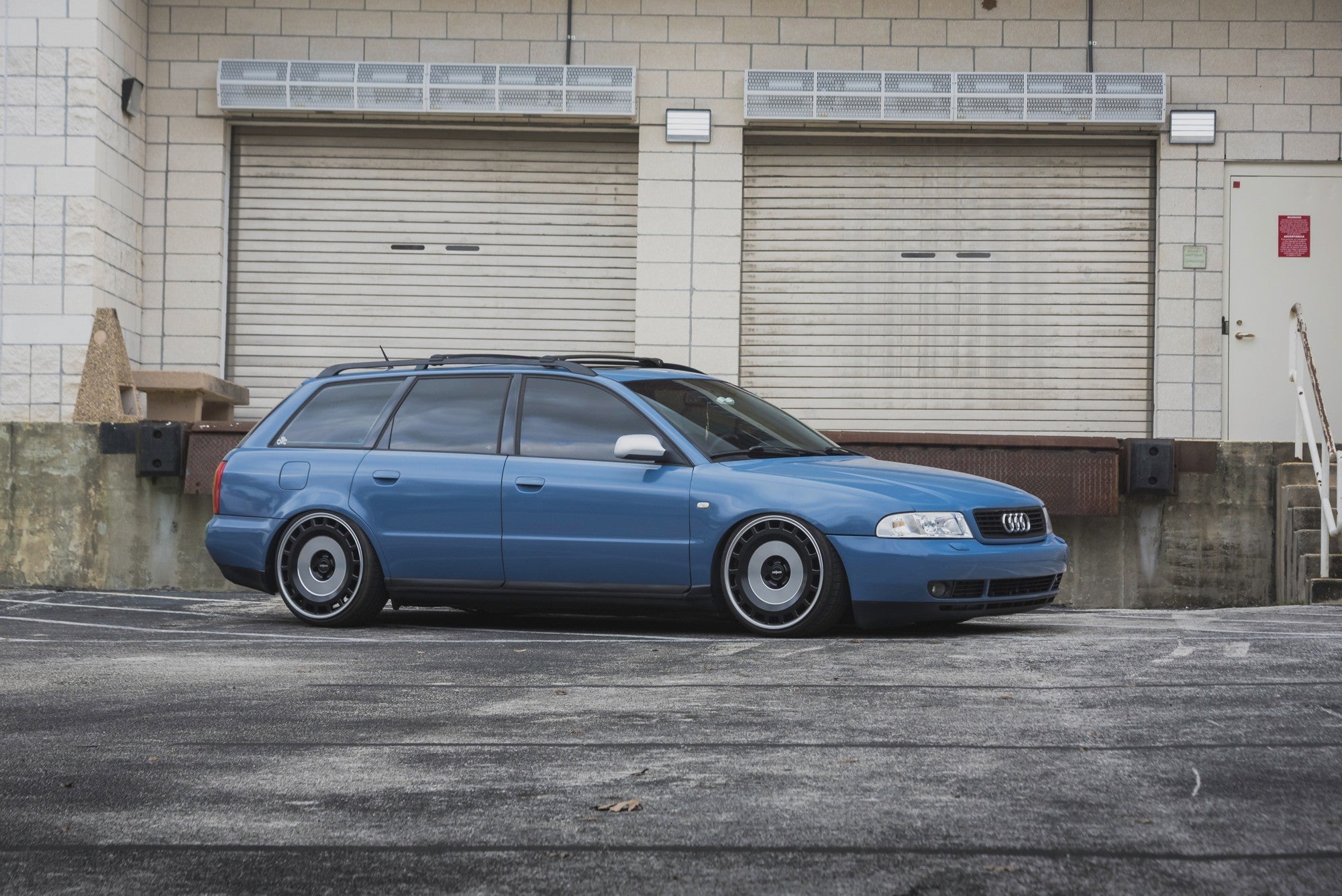 2005 Audi A4 Avant with Rotiform ZBF wheels in Matte Black w/ Machined Face