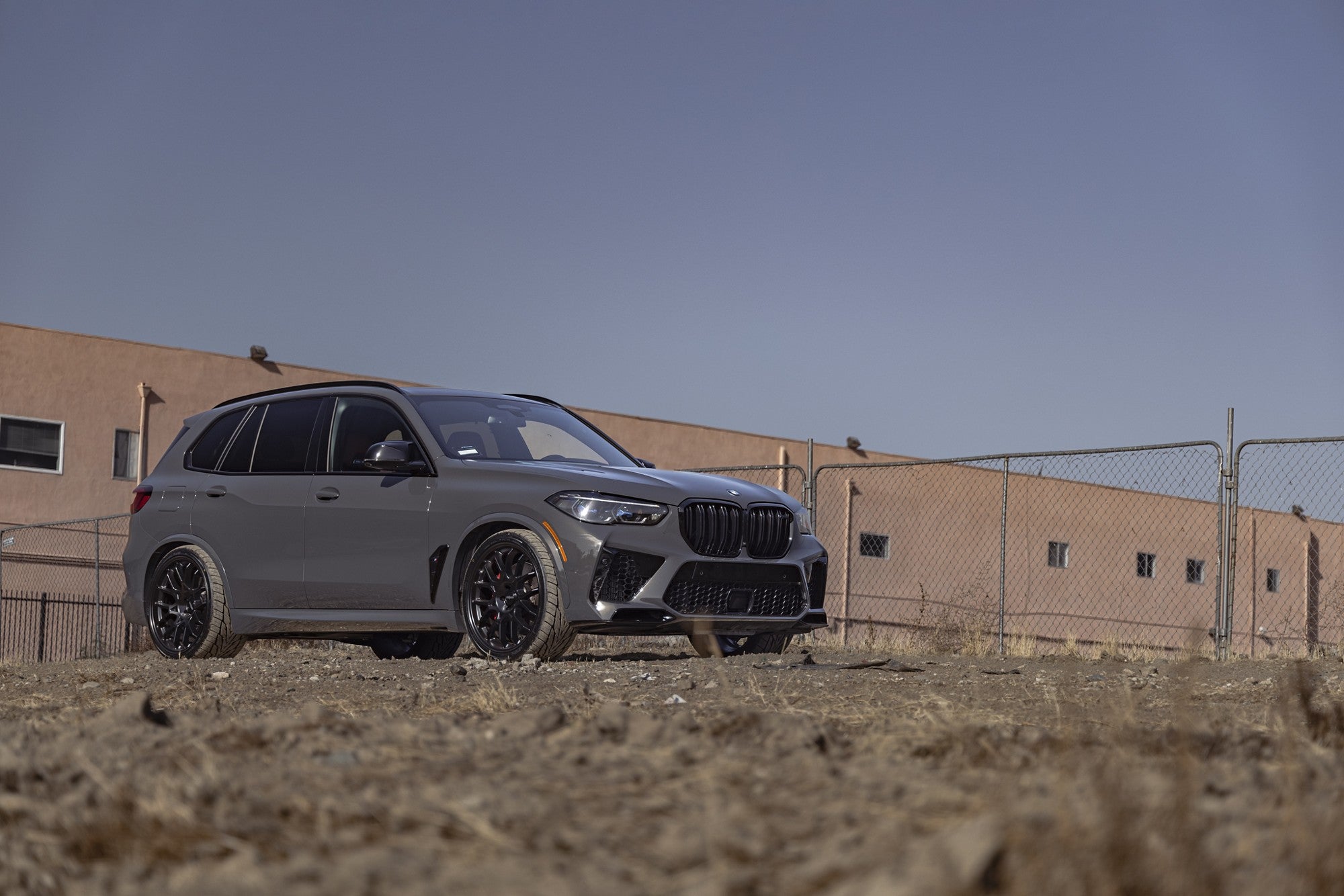 2022 BMW X5M with Rotiform ZWS wheels in Matte Black