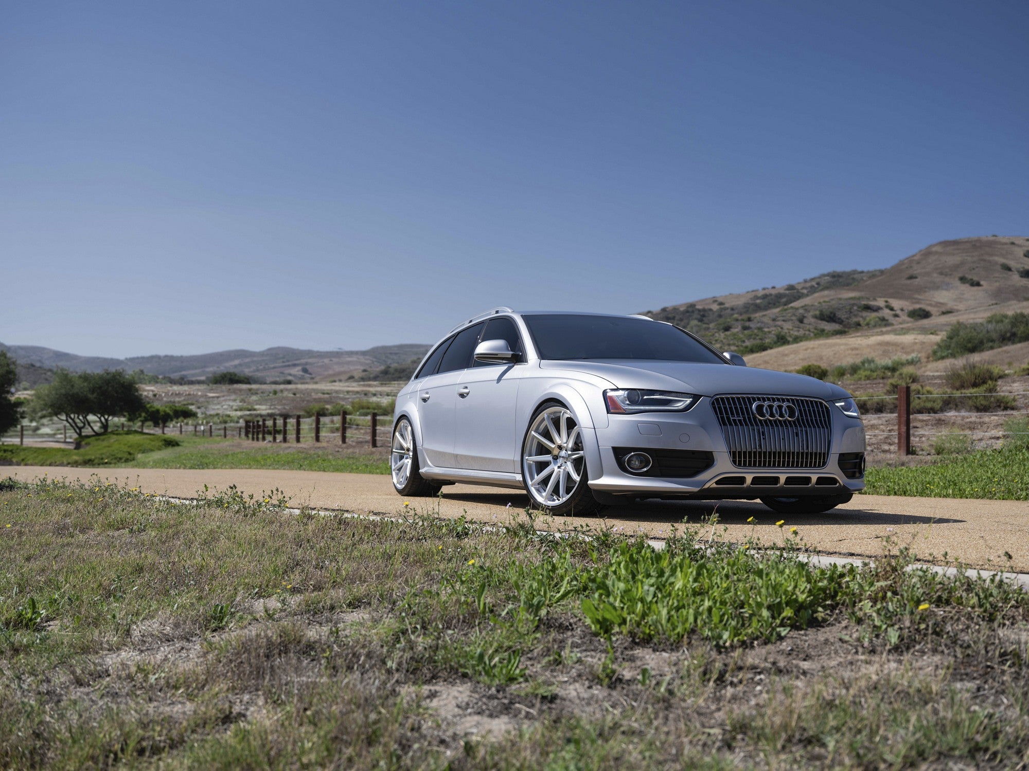 2015 Audi Allroad with TSW Canard wheels in Gloss Silver w/ Machined Face