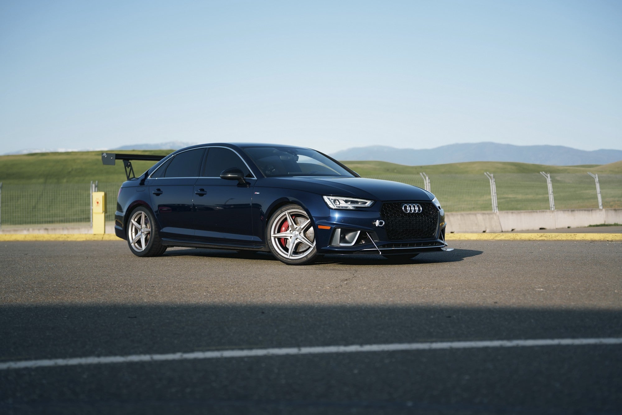 2019 Audi S4 with TSW Esprit wheels in Hyper Silver w/ Machined Face