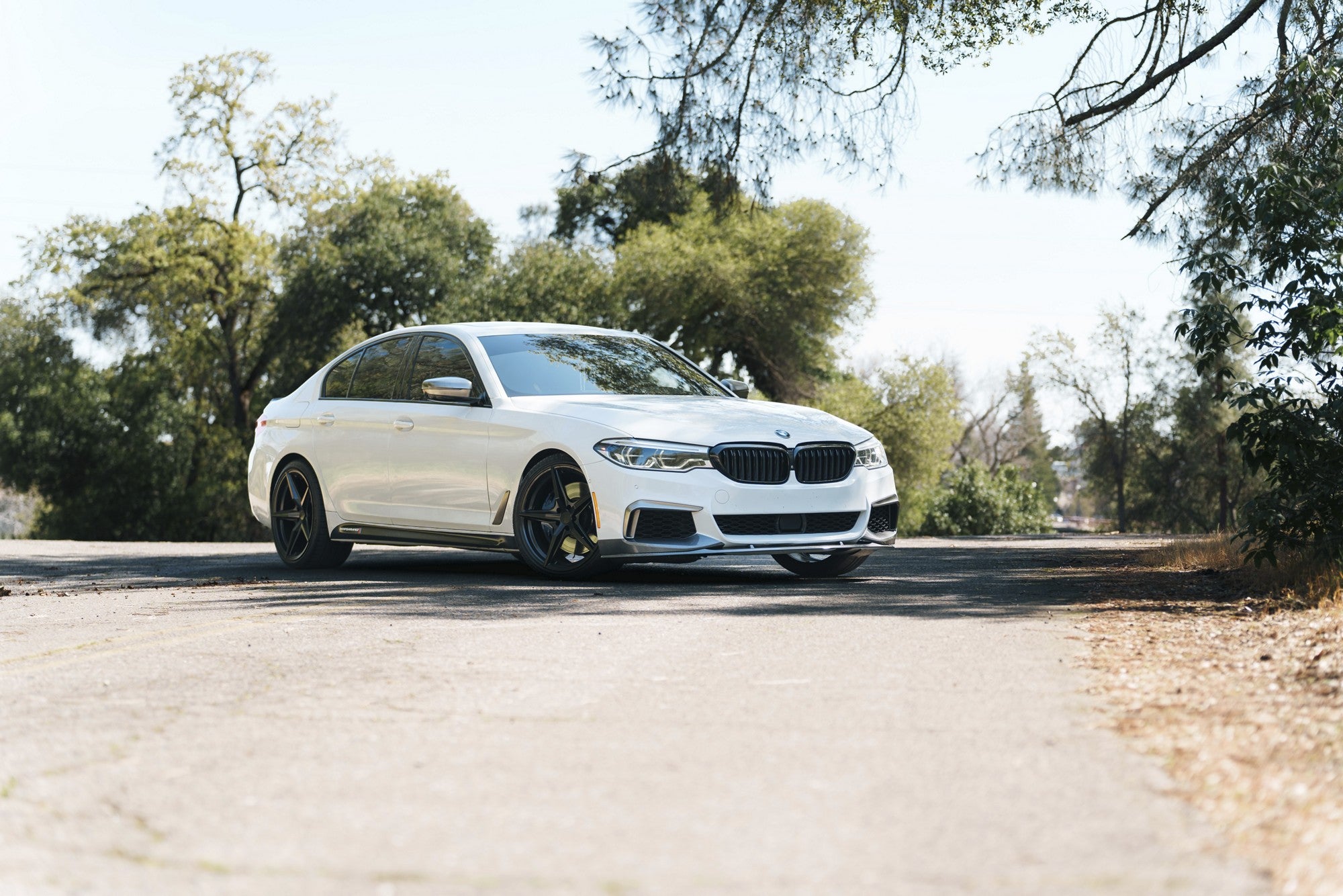 2020 BMW M550i with TSW Esprit wheels in Matte Black