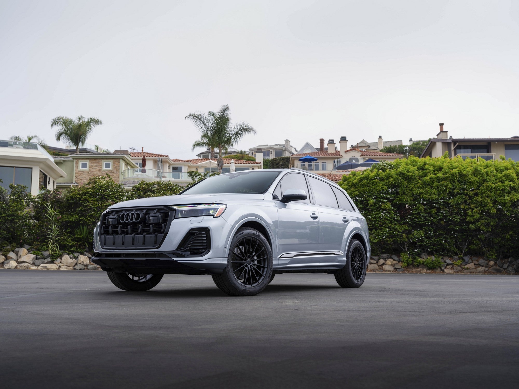2025 Audi Q7 with TSW Goodwood wheels in Matte Black