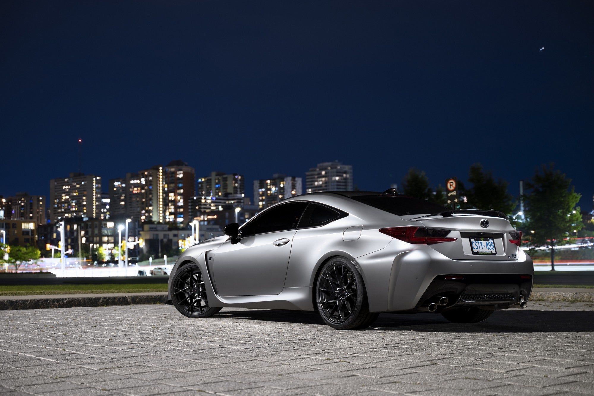 2016 Lexus Rc F with TSW Sector wheels in Semi Gloss Black
