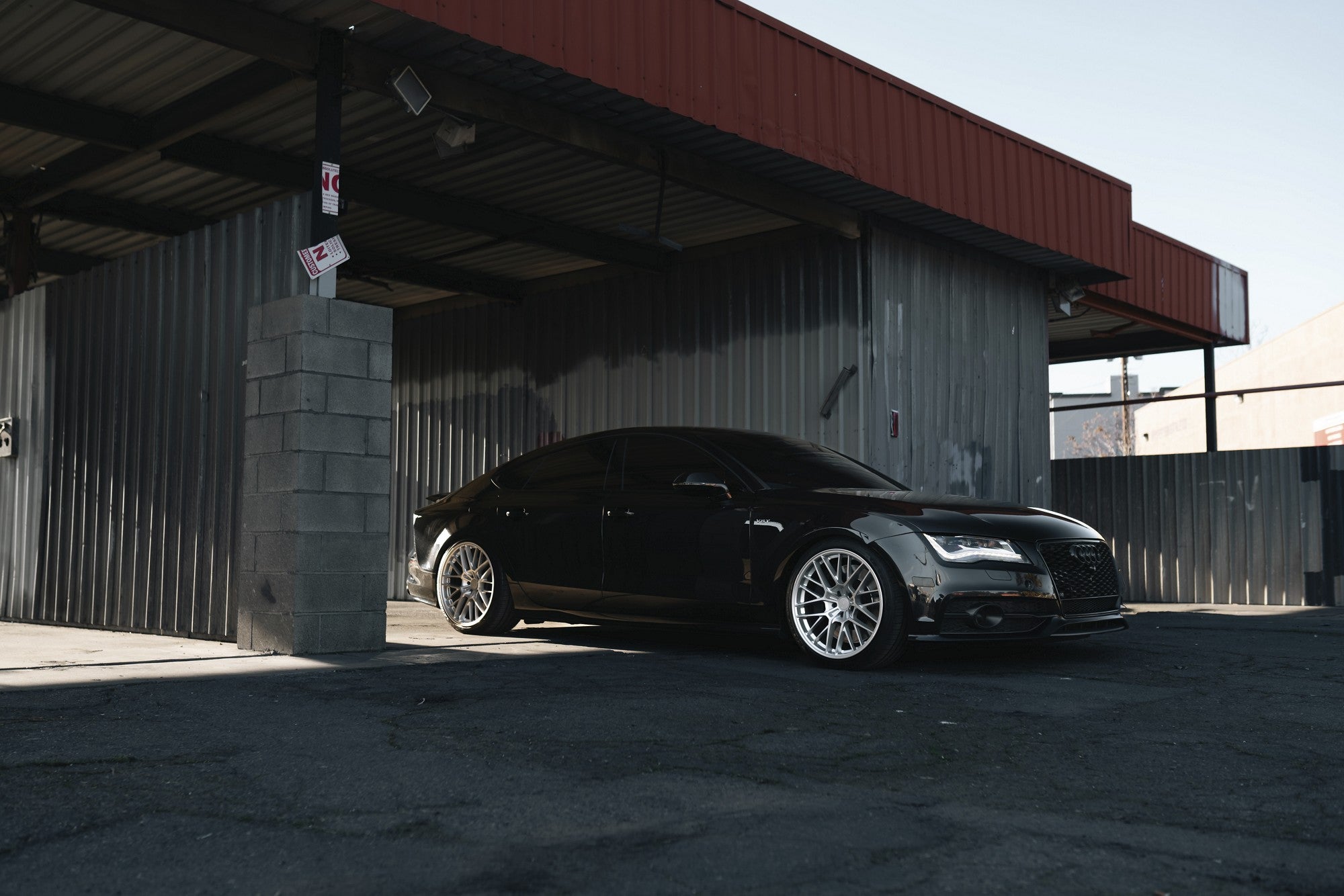 2017 Audi S7 with TSW Daytona wheels in Gloss Silver