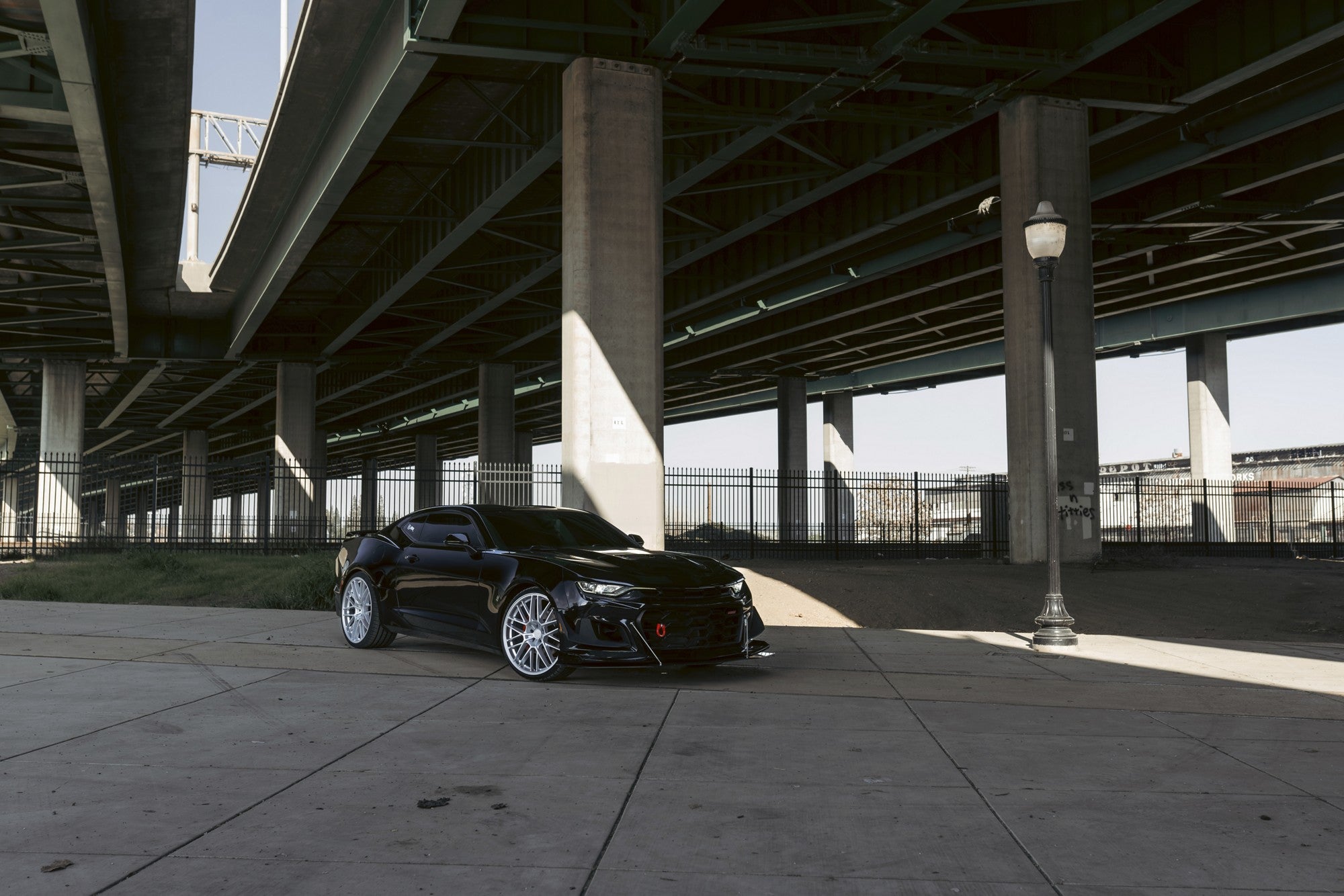 2021 Chevrolet Camaro with TSW Daytona wheels in Gloss Silver