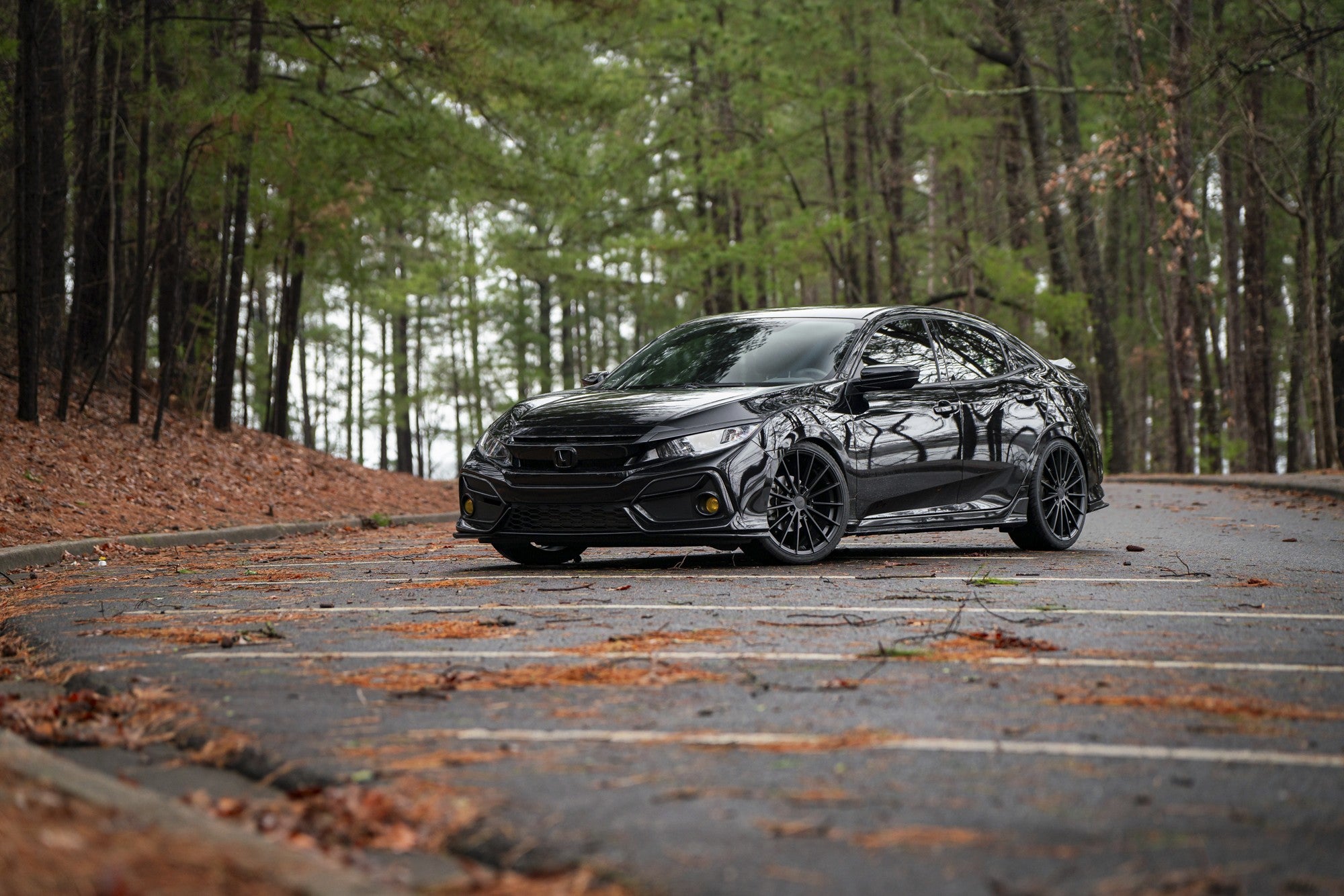 2020 Honda Civic with TSW Goodwood wheels in Matte Black
