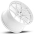 Variant Nysa Gloss White (19x8.5/20x11 Setup) Full Set - Forged