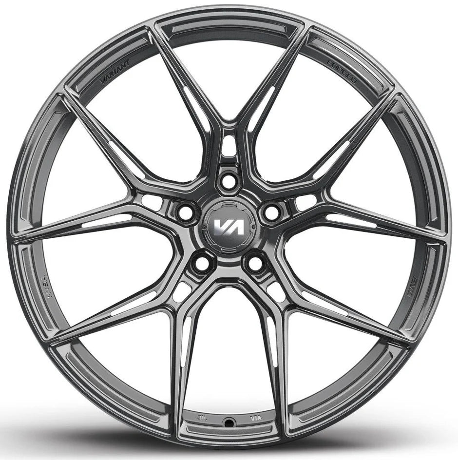 Variant Nysa Gloss Gunmetal (19x8.5/20x11 Setup) Full Set - Forged