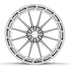 Velgen VFHX-03AD forged monoblock wheel in brushed aluminum, face view