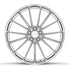 Velgen VFHX-04 forged monoblock wheel in brushed aluminum, face view