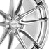 Velgen VSL-06 forged wheel in brushed aluminum with a polished lip, center cap and spoke detail