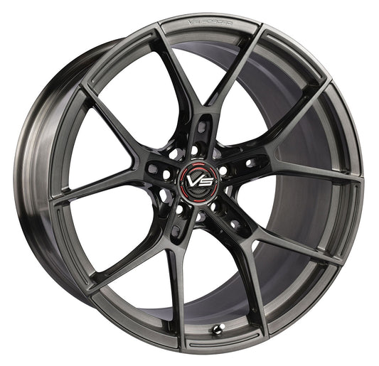 VS Forged VF01 | Brushed Titanium | Split 5 Spoke Design – unleashedwheels