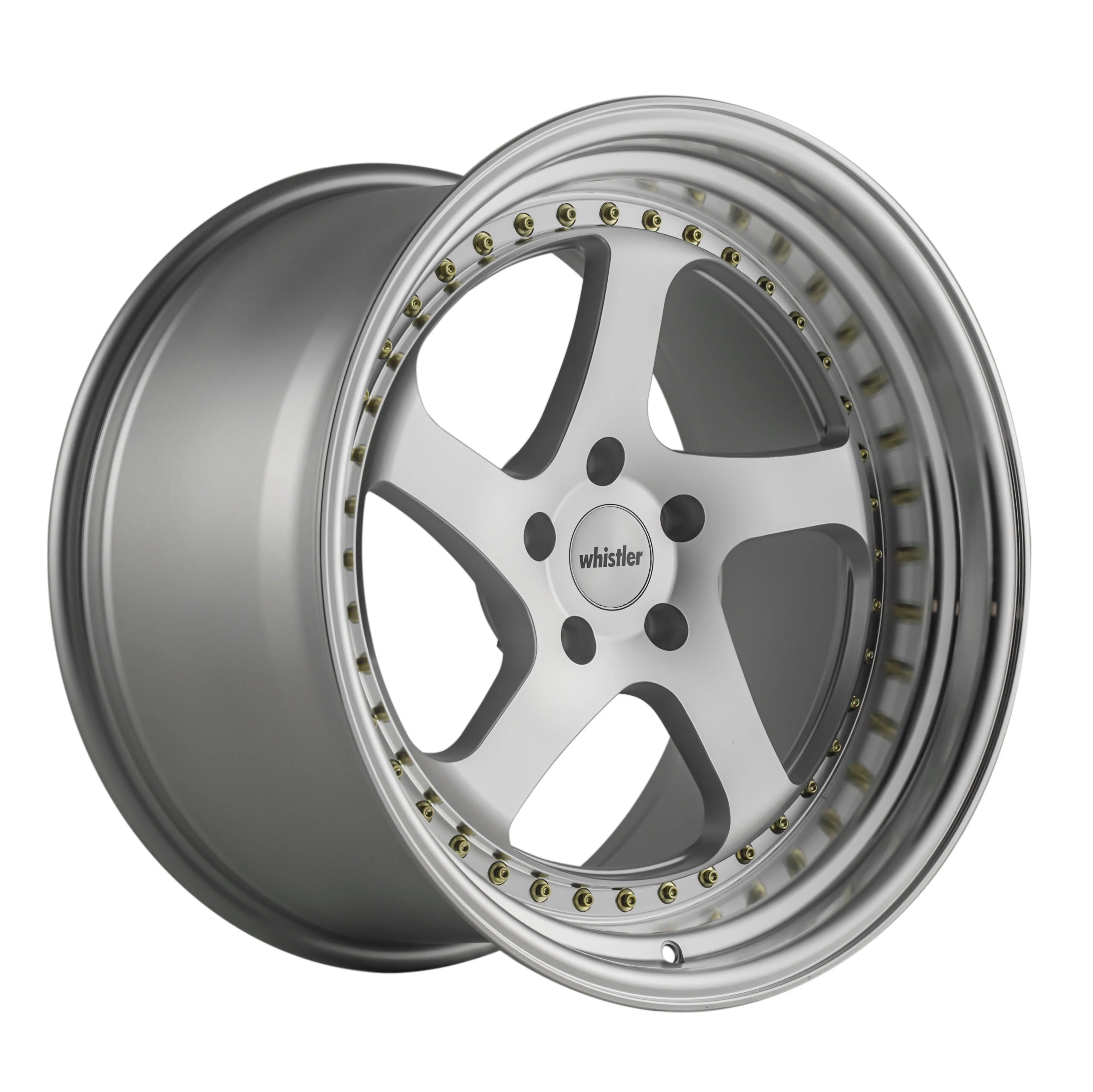 Whistler SK5 Silver Machined Face Rivet Gold