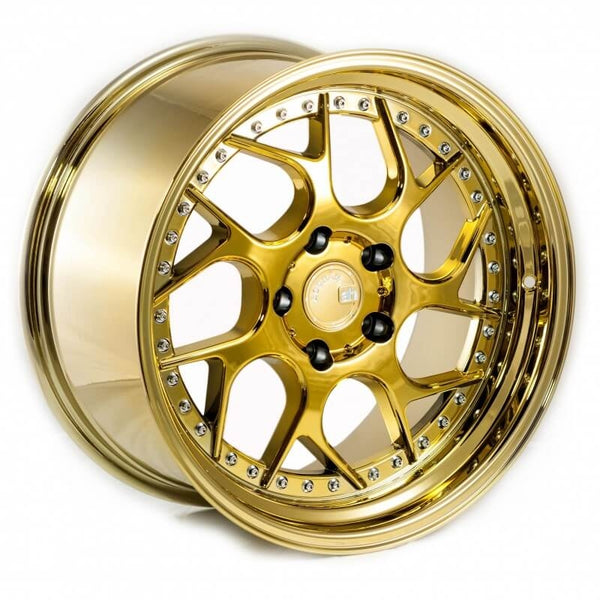 Aodhan DS01 | Gold Vacuum | Deep Dish Design | – unleashedwheels
