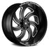 Off-Road Monster M07 Flat Black Milled Edge