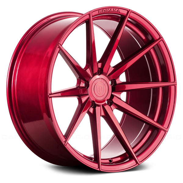 Rohana RFX1 | Gloss Red | Rotary Forged | Deep Concave