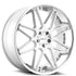 Azad AZ77 Brushed Silver W/ Chrome Lip